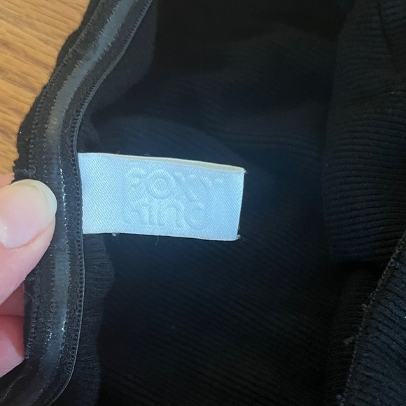 Ribbed Black Strapless Jumpsuit - Picture 2 of 5